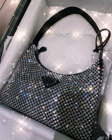 sparkly prada bag